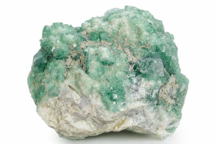 Green Fluorescent Cubic Fluorite Crystals - Madagascar #361319
